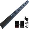 24 Hardwired Power Strip (NO Power Cord), 6 Horizontal Outlets (NEMA 5-15R - NOT 20Amp), NO Ears (Without mounting tabs on Both Ends), ALCI, Black view 1
