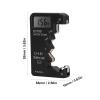 Battery Tester Checker, LCD Display Universal Battery Checker for AA AAA 6F22 9V 1.5V Battery, Battery Tester for Household Batteries - Smal Electrical Equipment (Black) view 4