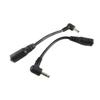 UpperFu (2 Pack 4.33inch) DC Power 3.5mm x 1.35mm Male Plug 90 Degree Right Angle to Female Jack Extension Adapter Cord Cable for CCTV Surveillance Security Camera LED Strip DVR Router view 1