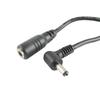 UpperFu (2 Pack 4.33inch) DC Power 3.5mm x 1.35mm Male Plug 90 Degree Right Angle to Female Jack Extension Adapter Cord Cable for CCTV Surveillance Security Camera LED Strip DVR Router view 3