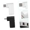 Parliky Multi-USB Port Splitter Hub 3 Port USB 2.0 Hub for Laptop Plastic USB Hub c Adapter Cable 2 Units view 4