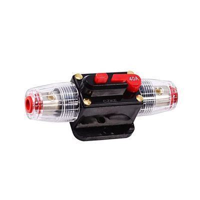 GUMMMY 40A Car Truck Audio Amplifier Circuit Breaker Fuse Holder AGU Style Stereo Amplifier Refit Fuse Adapter
