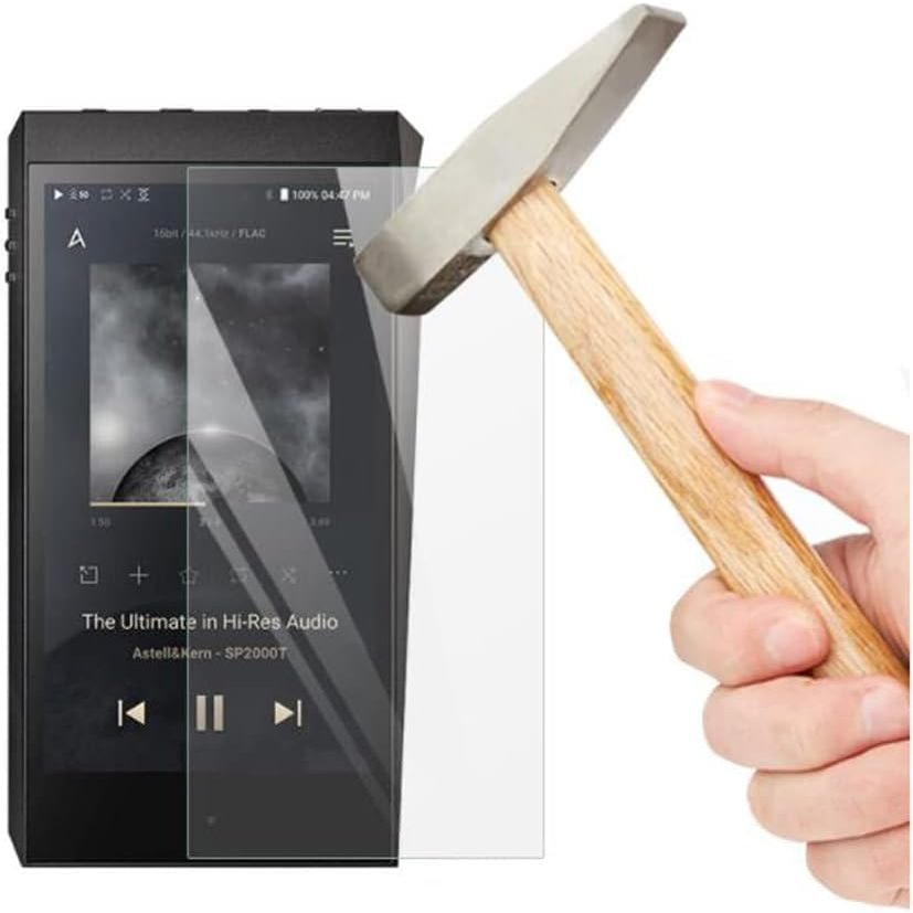 AudioPartner 9H Scratch-Proof Premium Front LCD Screen Protector Guard Tempered Glass Protective Film for iRiver SP3000 SP2000T SP2000 SP1000 SE200 SE180 SA700 SR25 SR15 KANN ALPHA (for SE100)
