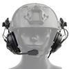 Hdlsina Helmet Mode Tactical Shooting headset + with U94 PTT 2pin with ARC Rail Adapter Noise Reduction & Sound Pickup Ear Protection (Black) view 2