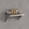Krollen Industrial 16 Gauge Stainless Steel 15" x 24" Heavy-Duty Solid Wall Shelf view 2