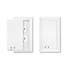 Child Resistant Outlet Cover 2-pack White Duplex Standard Wall Plate Sliding Door that Locks Safe and Stylish Patented Design Made in the USA Quick and Easy Installation Socket Shield view 1