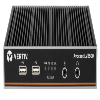 Vertiv Avocent Longview 5500 High-Performance KVM Extender | Receiver | Single Head | 4K 60Hz (LV5500R-400)