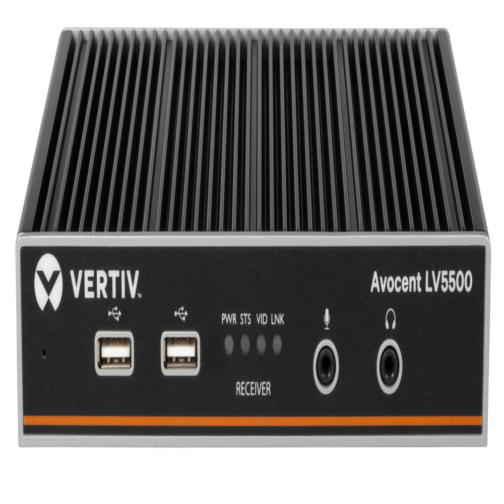 Vertiv Avocent Longview 5500 High-Performance KVM Extender | Receiver | Single Head | 4K 60Hz (LV5500R-400)