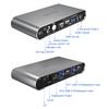Terived 2 Port DP USB 3.0 Automatic KVM Switch Two Computers 1 DisplayPort Monitor switcher, 8K@30Hz 4K@144Hz, Aluminum hotkey Audio mic, Digital Display, HDR10 with Cables view 4