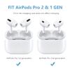 SIXFU 3 Pairs Replacement Ear Tips Compatible with AirPods Pro and AirPods Pro 2, Updated Ear Buds Silicone Tips Including AirPods Cleaner Brush with Portable Storage Case (XS) view 2