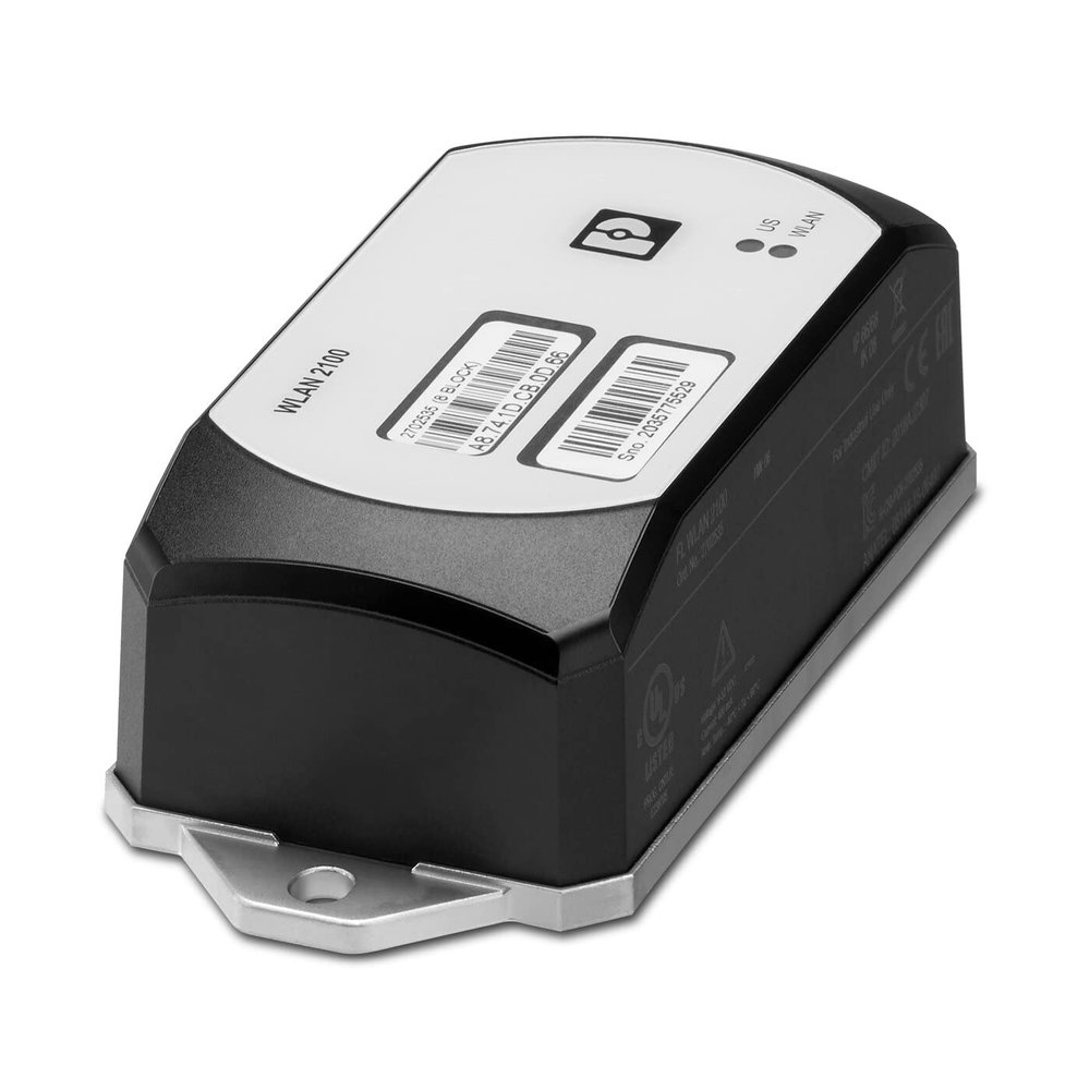 Phoenix Contact, 2702540, WLAN Access Point - Client for USA and Canada - with Two Internal Antennas for Single-Hole mounting - IP66/IP68 - WLAN 802.11 a - b - g - n - Frequency: 2.4 GHz - 5 GHz - co