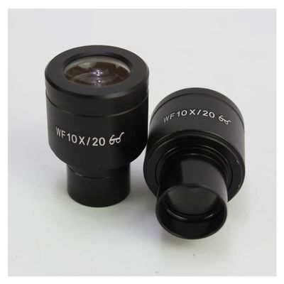 JUIYU Microscope Accessories Kit High Eyepoint Eyepiece WF10X/18mm Wide Angle Biological Microscope Eyepiece 23.2mm Size Microscope Slides (Color : WF10X 20 w Reticle)