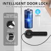 Xenocam Fingerprint Smart Door Lock with Keypad Handle for Home, Apartment, Office, Front Door, Bedroom, Keyless Entry Door Lock view 2