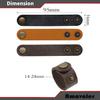 amavoler Leather Tubing Throttle Clutch Wires Cable Fixing Strap Oil Hose Tie Down Bandage Fit for Harley Honda Yamaha Suzuki Kawasaki Custom Bike etc. Also for Earphone USB Straps. Brown 4 Pcs. view 2