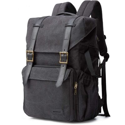 BAOHUA Camera Bag Backpack Fits 15.6 Inch Laptop,Anti-Theft Waterproof Camera Case for Photographers,Men Women,with Rain Cover,Tripod Holder,Black