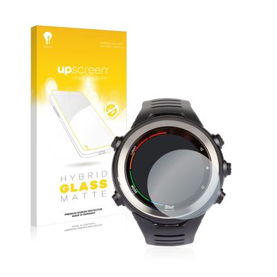 upscreen Matte Screen Protector Glass Film Compatible with Crivit Herzfrequenzmessuhr - Anti-Glare, Anti-Fingerprint, 9H Glass Protection