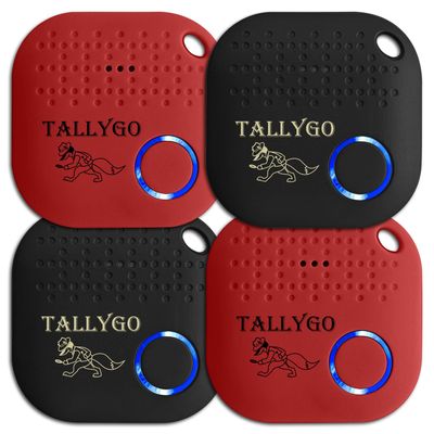 Bluetooth Item Finder (iOS and Android Compatible) - Key Finder, Item Locator, Phone Finder, Wallet, Purse, Backpack, Tools, Extra Batteries, Inventory List, (TG_Tracker Multi-Color 4-Pack)