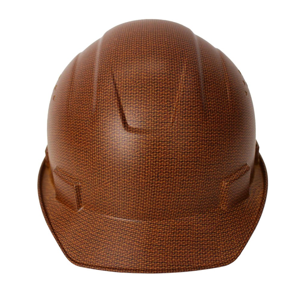 RK Safety RK-HP34-BROWN Hard Hat Cap Style with 4 Point Ratchet Suspension, (Brown)