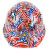 RK Safety RK-HP34-FLAG Hard Hat Cap Style with 4 Point Ratchet Suspension, (Flag) view 1