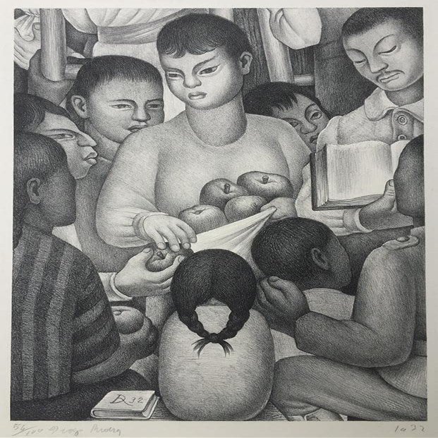 Diego Rivera : The Fruits of Labor : 1932 : Archival Quality Art Print