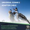 1852076 MKR-US2-16 Universal Sonar 2 Adapter Cable for Lowrance Elite Ti2 & HDS to Trolling Motor, 9-pin, Black view 3