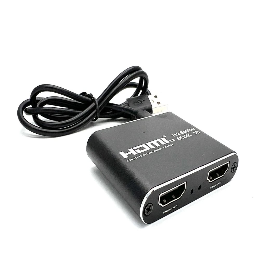 SANOXY Active HDMI Splitter 1 x 2 Amplifier Supports 4K, 2K 3D 1080p