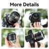 7artisans 35mm F1.4 Mark  Full Frame Manual Focus Prime Lens Large Aperture Compatible with Canon RF Mount Cameras EOS R RP R5 R6 R7 R Series(Black) view 3