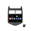 Radade Double Din Car Stereo with Backup Camera Bluetooth 9 Inch Touch Screen Car Navigation Radio Multimedia Video Player for Chevrolet Aveo 2 2011-2015 Support Carplay/4G/DSP/SWC,M100s 1g+16g view 1