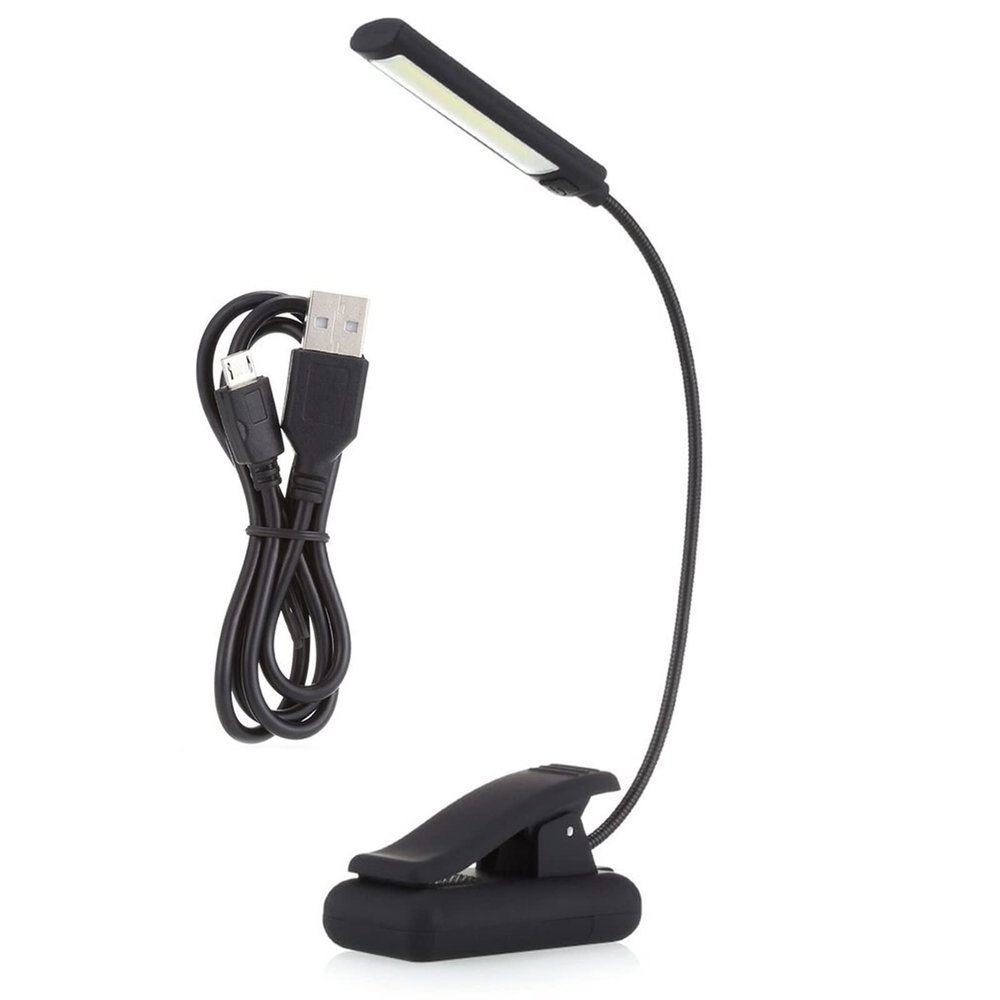 XTYPE Plug-in Clip On Book Reading Light Flexible Arm Stand Lamp for Notebook Working Light Read Night Reading Lamp