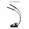 XTYPE Plug-in Clip On Book Reading Light Flexible Arm Stand Lamp for Notebook Working Light Read Night Reading Lamp view 2