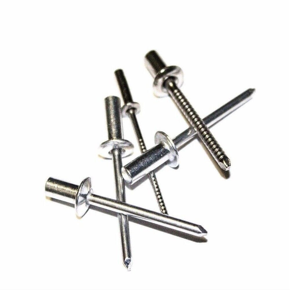 (100) Aluminum Closed END POP Rivets *6-2 Grip* 3/16" x .406 (.063 - .125)_ dd