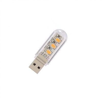 XTYPE Bright Reading Book Lamp USB LED Light Portable Mini Book Light Ultra Lights for Power Bank PC Laptop Notebook (Color : 3LEDs Warm Light)