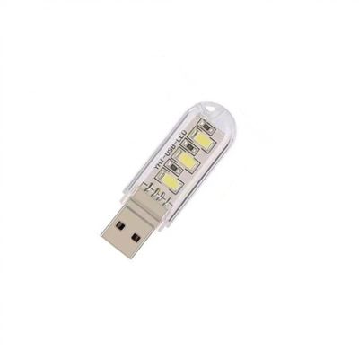 XTYPE Bright Reading Book Lamp USB LED Light Portable Mini Book Light Ultra Lights for Power Bank PC Laptop Notebook (Color : 3LEDs White Light)