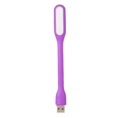 XTYPE Mini USB Flexible LED Lamp Portable Super Bright Reading Light for Power Bank Computer Notebook (Color : Purple)
