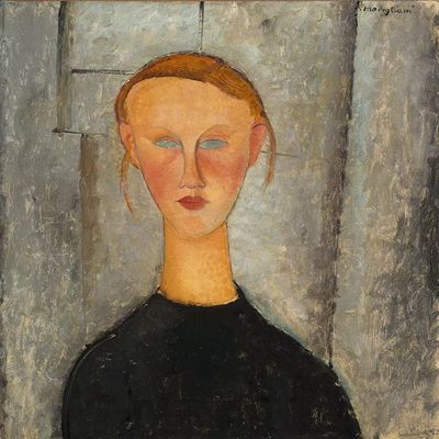 Amedeo Modigliani : Girl with Blue Eyes : Archival Quality Art Print