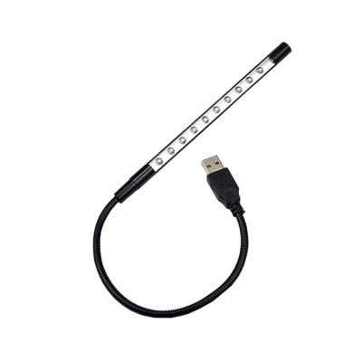 XTYPE USB LED Light Foldable Book Reading Light 10 LEDs USB Mini Night Reading Desk Lamp Flexible Laptop PC Gadgets USB Socket Light