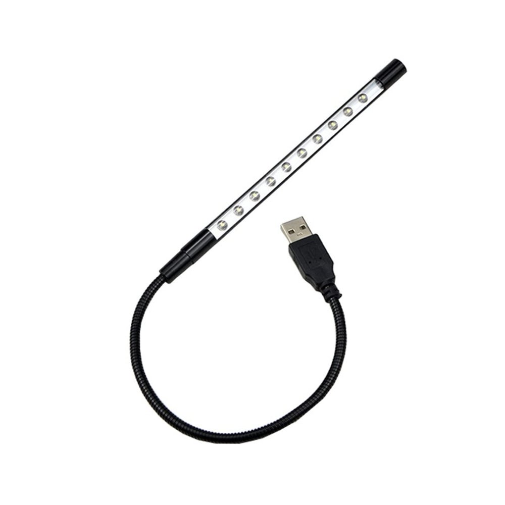 XTYPE USB LED Light Foldable Book Reading Light 10 LEDs USB Mini Night Reading Desk Lamp Flexible Laptop PC Gadgets USB Socket Light