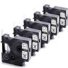 5 Pack 18055 Heat Shrink Tube Labels 1/2" + 5 Pack 18489 Flexible Nylon Labels 3/4" Replacement for Dymo Rhino 4200 5200 6000 Label Maker view 2