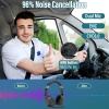 MONODEAL Trucker Bluetooth Headset, Bluetooth Headset with Microphone Noise Canceling(ENC) Dual Mic, Mute Button, 3 EQ Music Modes, Single and Dual Ear Wireless Headphones for Office Home Work view 2