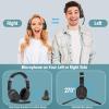 MONODEAL Trucker Bluetooth Headset, Bluetooth Headset with Microphone Noise Canceling(ENC) Dual Mic, Mute Button, 3 EQ Music Modes, Single and Dual Ear Wireless Headphones for Office Home Work view 4
