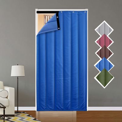 Thermal Patio Door Curtains, Portable Winter Insulated Heavy Duty Doorway Curtain, Windproof Barrier Partition Window Curtain Panels, Blackout Thermal Privacy Screen For Dorm Bedroom Living Room ( Col