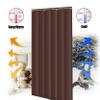 Thermal Patio Door Curtains, Portable Winter Insulated Heavy Duty Doorway Curtain, Windproof Barrier Partition Window Curtain Panels, Blackout Thermal Privacy Screen For Dorm Bedroom Living Room ( Col view 2