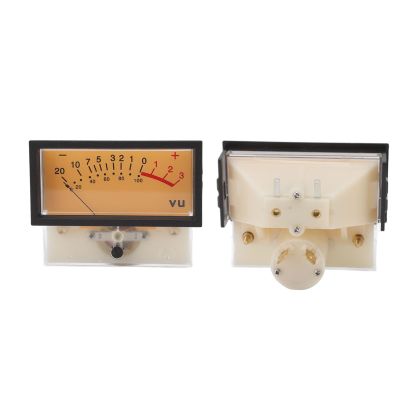 12V VU Meter Header ABS High Accuracy DB Audio Level Header Power Amplifier Level Meter with Backlight (500UA 650)