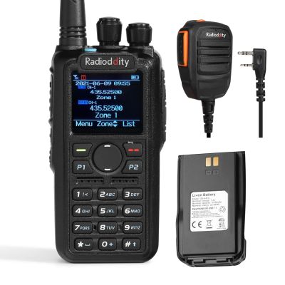 Radioddity GD-AT10G DMR Handheld Ham Radio 10W Digital Analog Long Range (UHF Only) with GPS APRS, 3100mAh Rechargeable Battery, Work with Hotspot + RS22 Speaker Mic