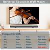 Agandax Soundbar Mount | Works with All Soundbar Including Samsung, Sony, Vizio, LG, & More | Depth Adjustable Sound Bar Mounts Under TV Bracket (Black: V02) view 2