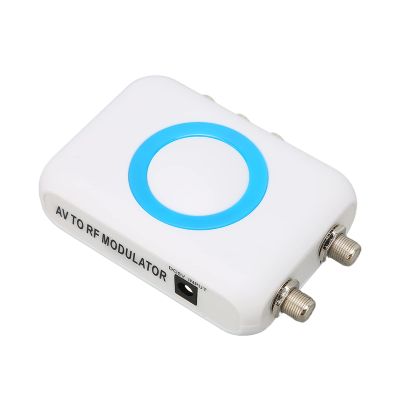 RF Modulator, Coaxial Adapter VHF Demodulator Converter for PLL Controlled, HD Input, A V Output, RF Output for Your Own Local CATV System