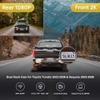 Fitcamx Front 2K+Rear 1080P Dash Cam Adapts for Toyota Tundra 2022-2026 Hybrid & Sequoia 2023-2026 (Gen3), OEM Style, Dual HD Video, WiFi & APP, Loop Recording, G-Sensor, Easy to Set, 64GB Card view 2