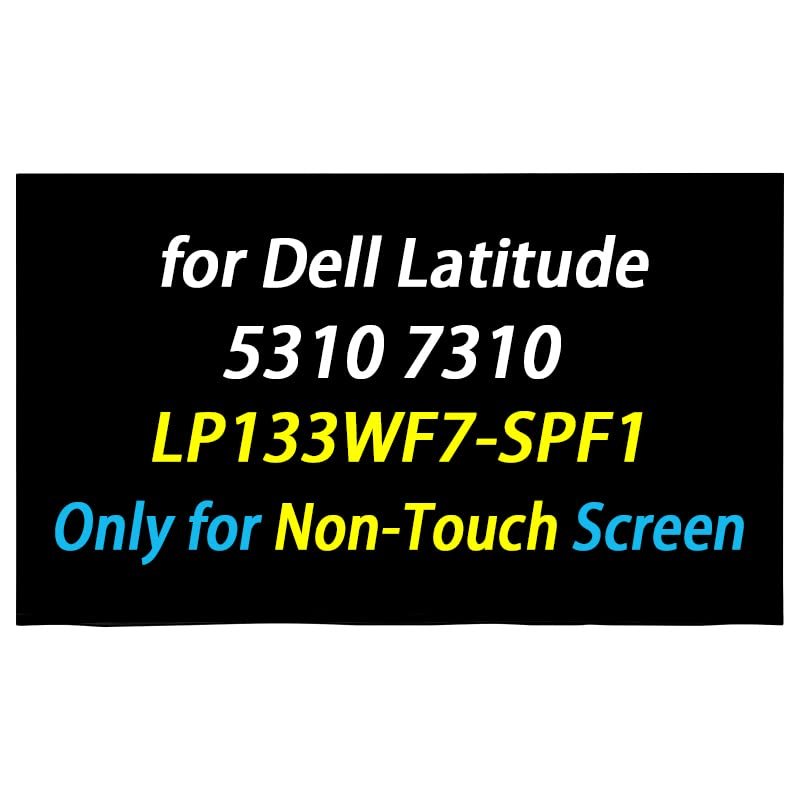 PEHDPVS 13.3" Screen Replacement LP133WF7-SPF1 for Dell Latitude 5300 5310 P97G P97G001 7300 7310 FHD 1920x1080 30pins 60Hz LED LCD Non-Touch Screen Display Screen Panel (Only for Non-Touch Screen)