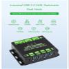Industrial Grade USB 3.2 HUB, Switchable Dual Hosts, Multi Protections, Extending 4X USB Ports, 2 in 4 Out, Multi OS view 4