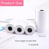 20 Pack Kids Instant Camera Refill Print Paper, 2.2 x 1.2 Inch Photo Printer Thermal Paper Rolls Print White Camera Paper Refill Compatible with VTech, Kidizoom, Dragon Touch Camera for Kids view 2